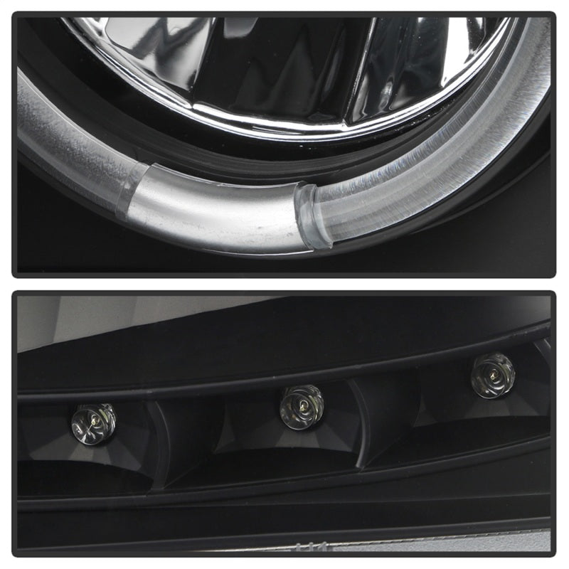 FR SPORT Spyder Chevy Suburban 1500 07-14 Projector Headlights LED Halo LED All Black...
