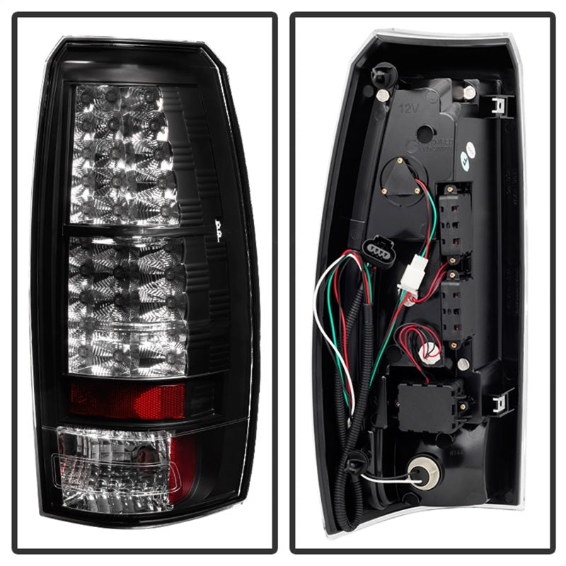 FR SPORT Spyder Chevy Avalanche 07-13 LED Tail Lights Black ALT-YD-CAV07-LED-BK 5032461 - View 4