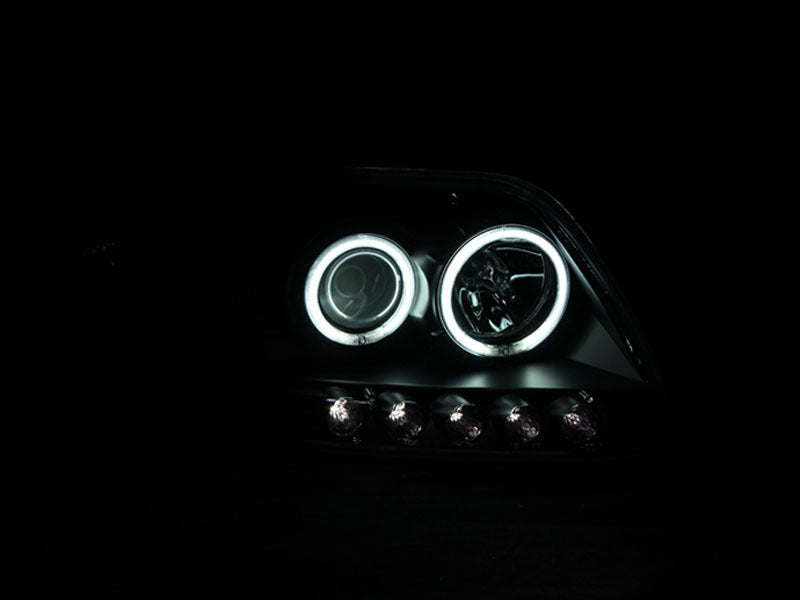 Anzo 1997-2003 Ford F-150 Projector Headlights w/ Halo Black (CCFL)