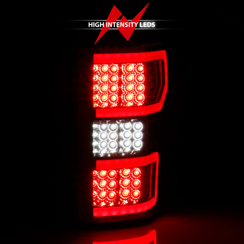 FR SPORT ANZO 2018-2019 Ford F-150 LED Taillight Chrome (Red Light Bar) (w/ Sequential) 311316 -...
