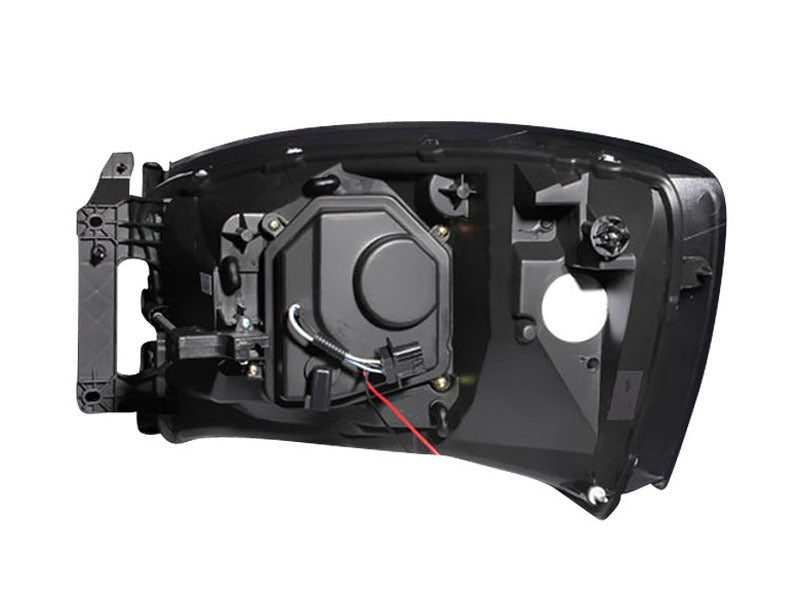 Anzo 2006-2008 Dodge Ram 1500 Projector Headlights w/ Halo Chrome (CCFL)