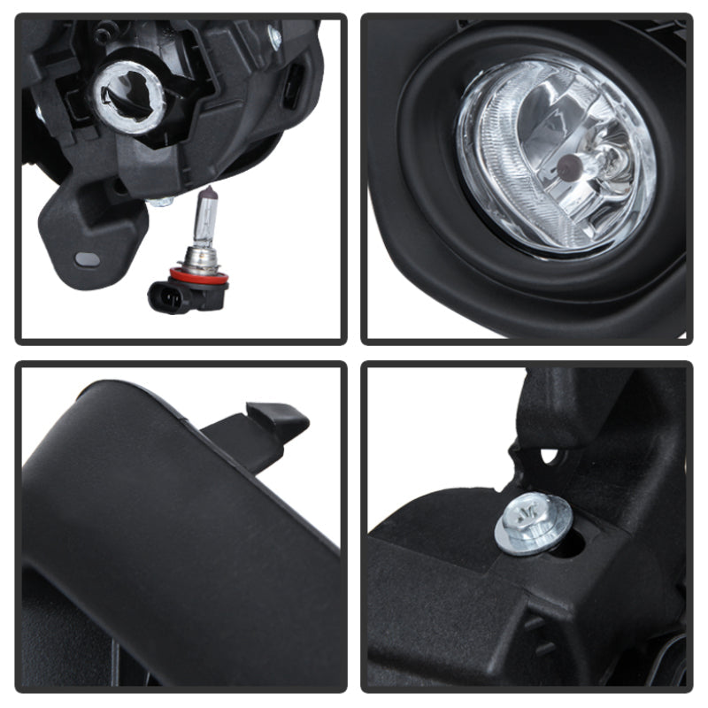 FR SPORT Spyder Mazda CX-5 2012-2015 OEM Fog Light W/Universal Switch- Clear FL-MCX52012-C...
