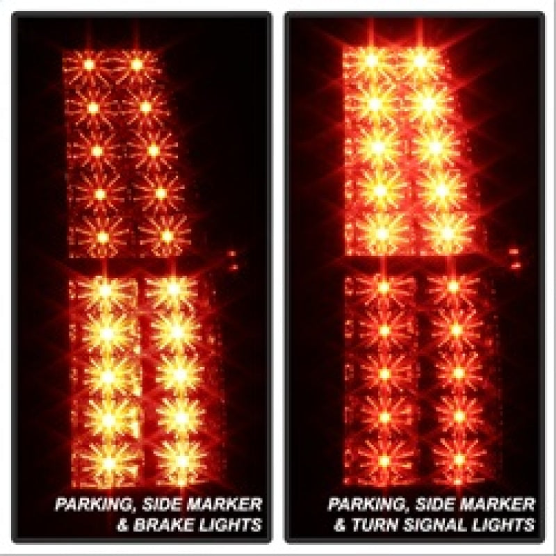 FR SPORT Spyder Chevy Suburban/GMC Yukon/Yukon Denali 07-14 LED Tail Lights Blk Smke...