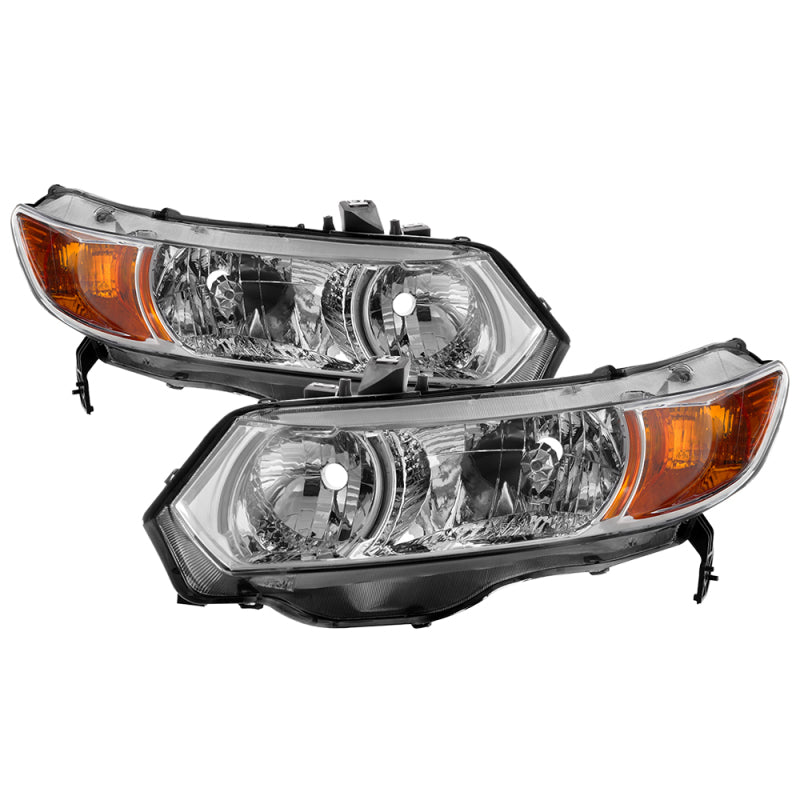 FR SPORT SPYDER xTune Honda Civic 06-11 2dr Coupe OEM Style Headlights - Chrome...