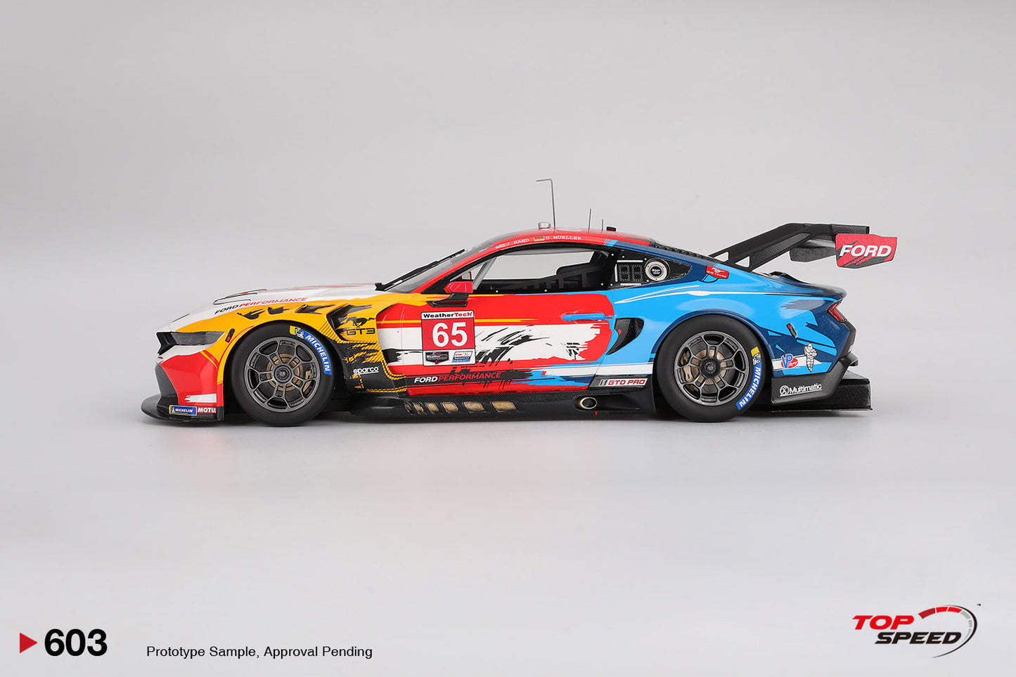 Topspeed Ford Mustang GT3 #65 Ford Multimatic Motorsports 2024 IMSA Laguna Seca 1:18