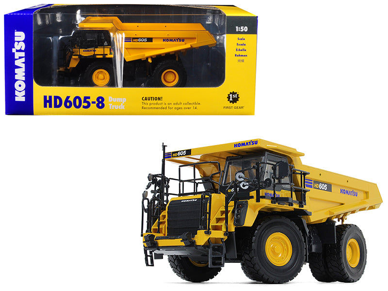Rapid Vehicles Komatsu HD605-8 Dump Truck 1/50 Diecast Model by First Gear  free shipping USA -...