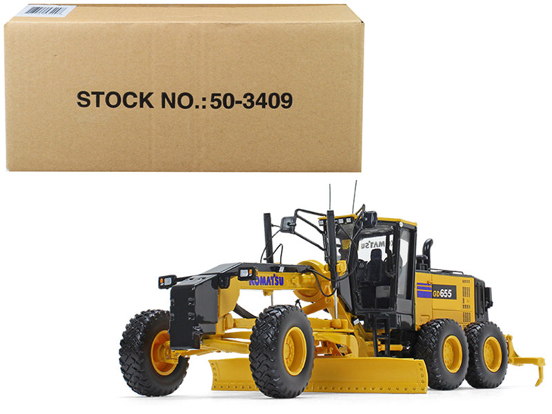 Rapid Vehicles Komatsu GD655-6 Motor Grader with Ripper 1/50 Diecast Model by First Gear  free...