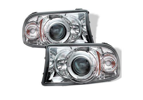FR SPORT Spyder Auto Durango 98-03 1PC Halo LED Projector Headlights Chrome