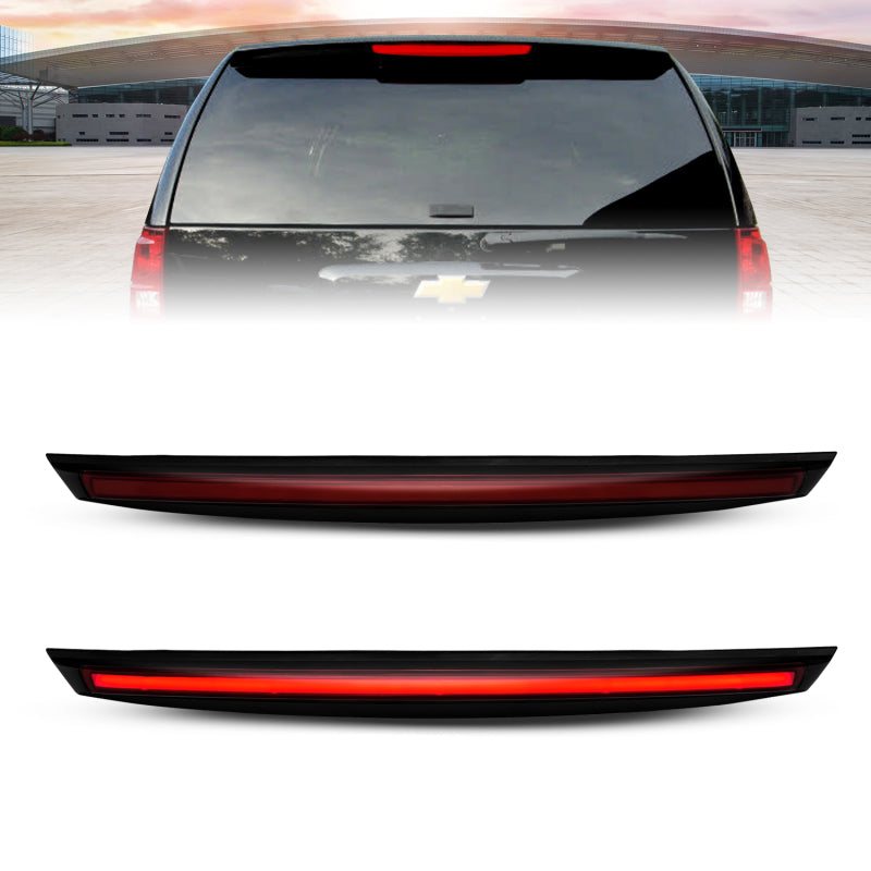 FR SPORT ANZO 2007-2014 Chevrolet Suburban 1500 LED 3rd Brake Light Black Housing Smoke Lens w/...