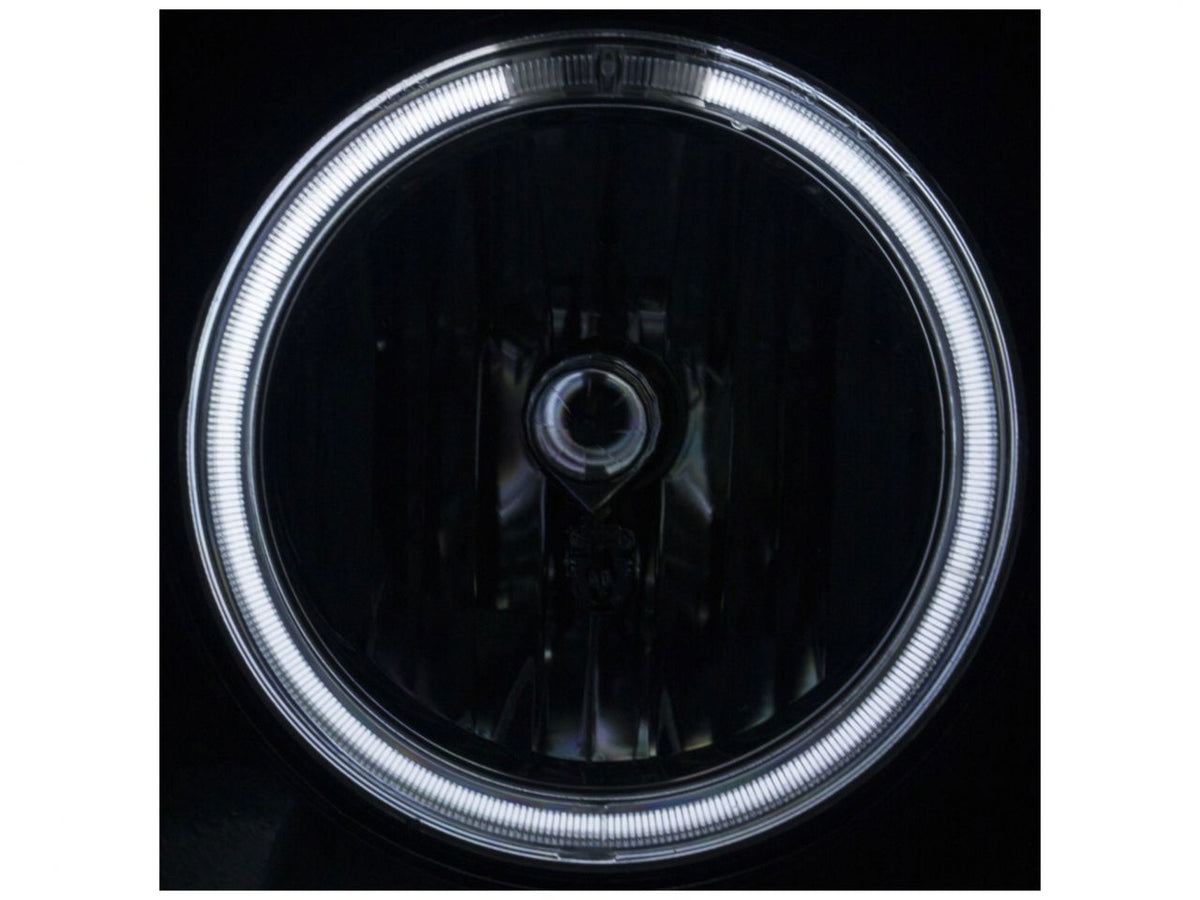 FR SPORT Anzo Driving Lights 2005-2009 Ford Mustang Euro FOG Lights Smoke w/ Halo (C - View 3