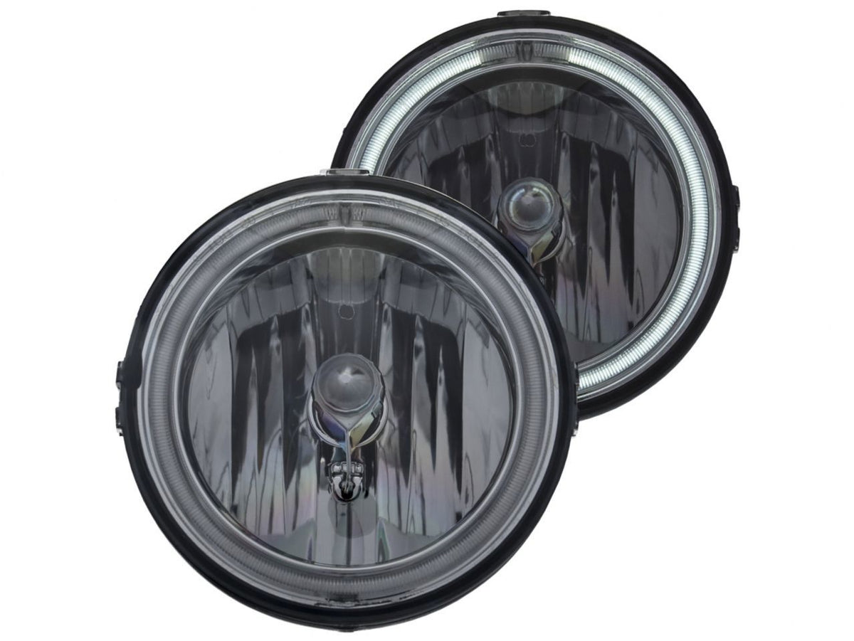 FR SPORT Anzo Driving Lights 2005-2009 Ford Mustang Euro FOG Lights Smoke w/ Halo (C