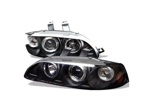 FR SPORT Spyder Auto Honda Civic 92-95 4Dr 1PC Halo Projector Headlights Black