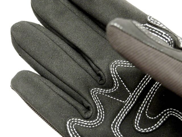 FR SPORT HKS Large Black Mechanic Gloves - View 4