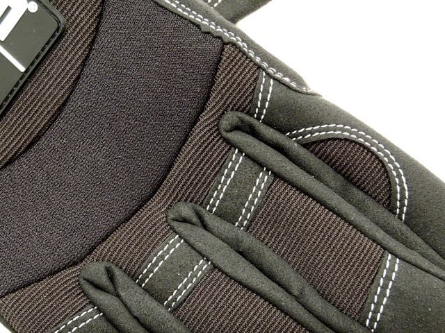 FR SPORT HKS Large Black Mechanic Gloves - View 5