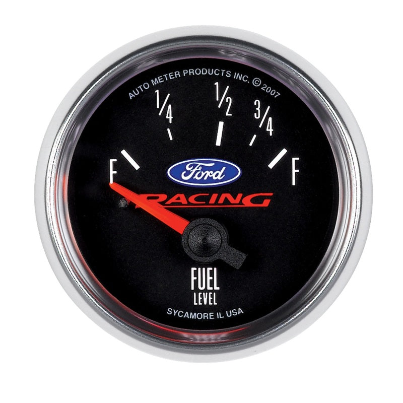 AutoMeter Ford Racing 2-1/16in Electric 73 Ohm Empty / 10 Ohm Full Fuel Level Gauge 880075