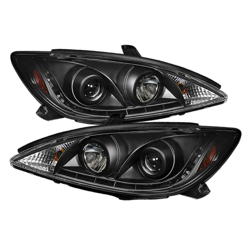 FR SPORT Spyder Toyota Camry 02-06 Projector Headlights DRL Black High H1 Low H1...