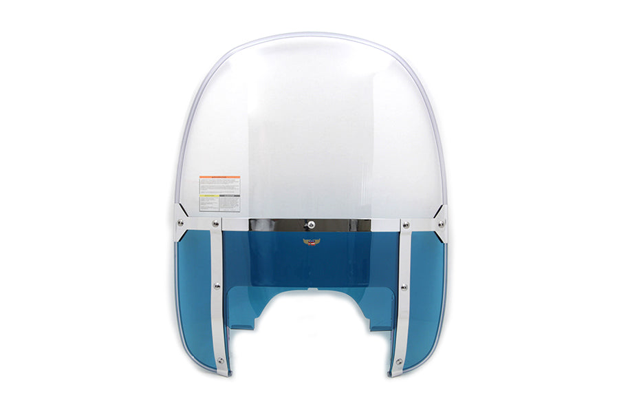 Beaded Windshield Blue Lower - N2237