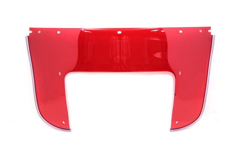 Beaded Lower Windshield Red - 22005