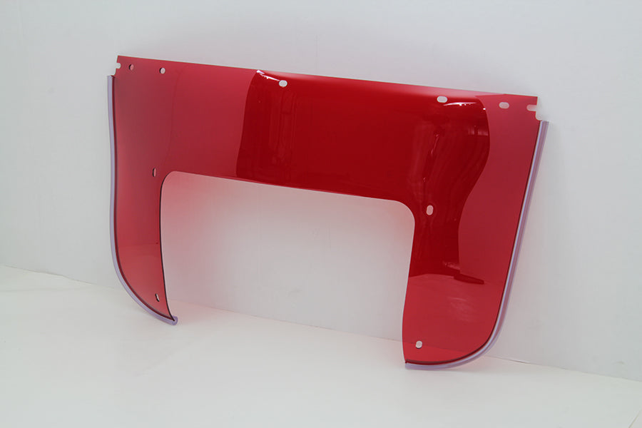 Beaded Lower Windshield Red - 22005