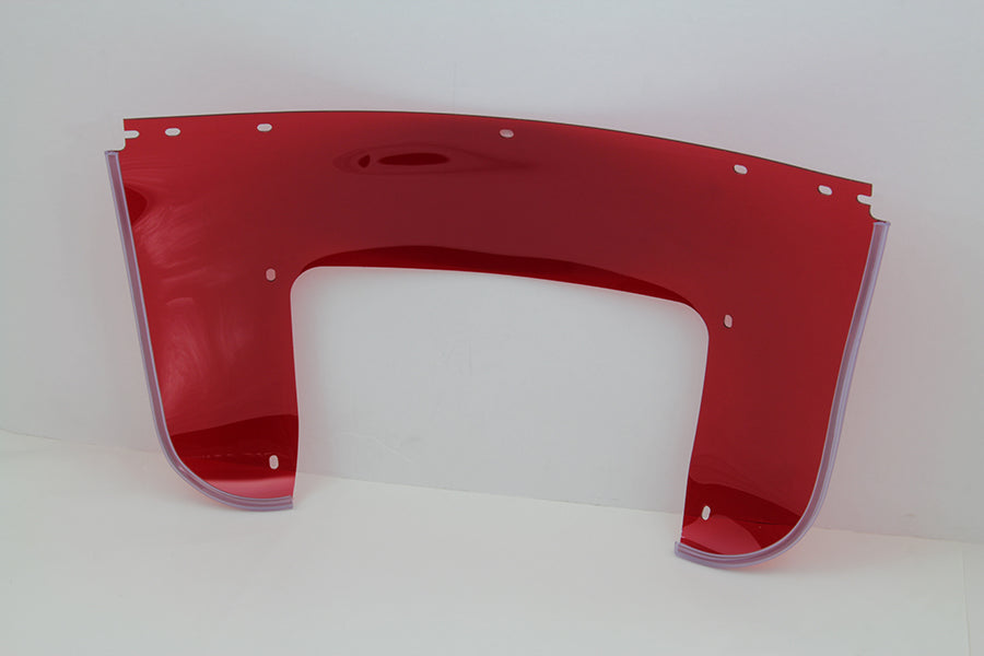 Beaded Lower Windshield Red - 22005