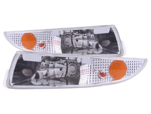 FR SPORT Anzo 1993-2002 Chevrolet Camaro Euro Parking Lights Chrome w/ Amber Reflect
