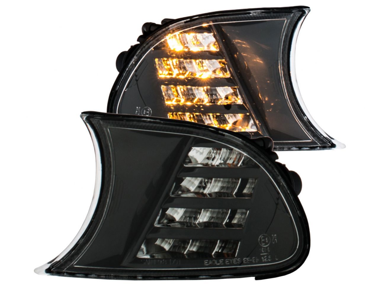 Anzo 1999-2001 BMW 3 Series E46 Side Marker Lights Black