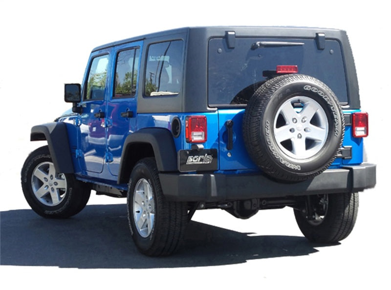 Borla 12-15 Jeep Wrangler 3.6L V6 Auto/Manual Trans Turndown Tip Dual Left Rear Exit Exhaust 140634