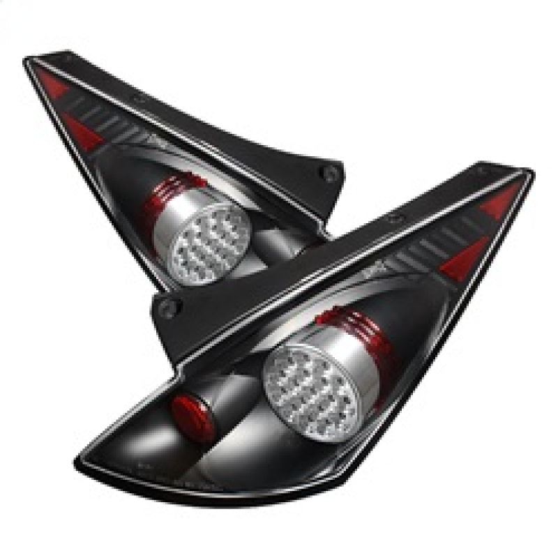 FR SPORT Spyder Nissan 350Z 03-05 LED Tail Lights Black ALT-YD-N350Z02-LED-BK 5006714 - View 2