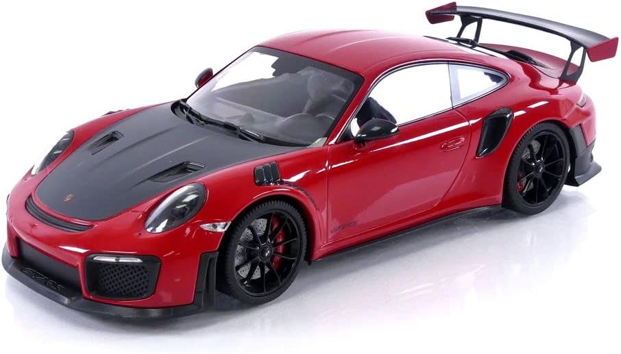 STM Diecast Minichamps 2018 Porsche 911 991.2 GT2 RS Guards Red w/ Black Hood & Wheels 1:18...