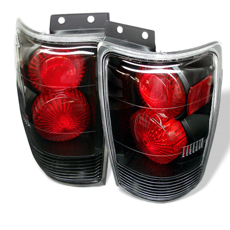 FR SPORT Spyder Ford Expedition 97-02 Euro Style Tail Lights Black ALT-YD-FE97-BK 5002822