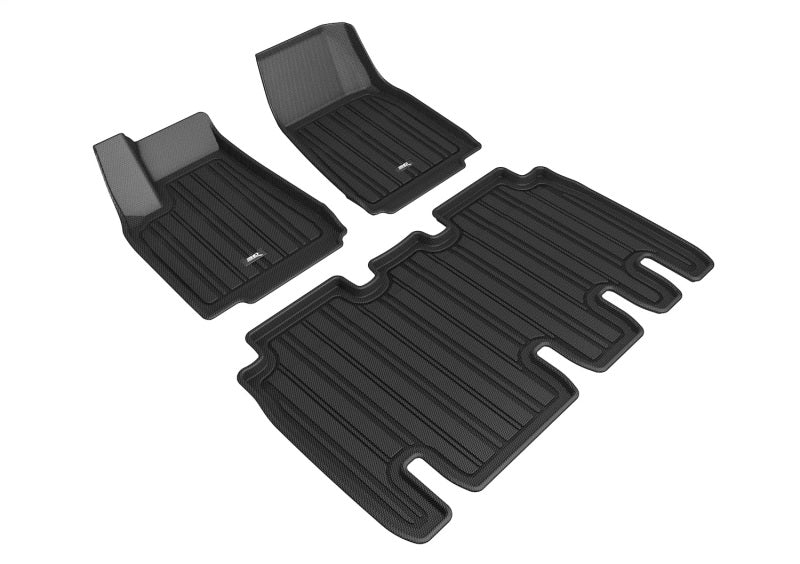 3D MAXpider 16-21 Tesla Model X 5-Seat Elitect Black R1 R2 E1TL01101809