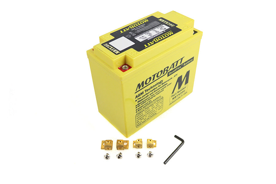 MotoBatt 12 Volt AGM Yellow Battery - MBTX20U