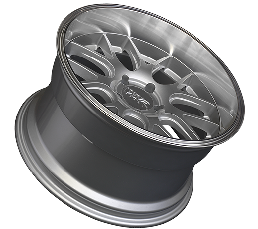 FR SPORT XXR 530D Wheel Silver / Machined Lip 19x9 +35 5x4.5 - View 2