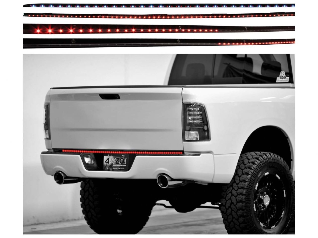 Anzo LED Tailgate Bar Universal LED Tailgate Bar w/ Amber Scanning, 60in 6