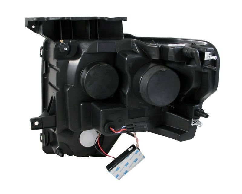Anzo 2009-2014 Ford F-150 Projector Headlights w/ Halo Black (CCFL) G2