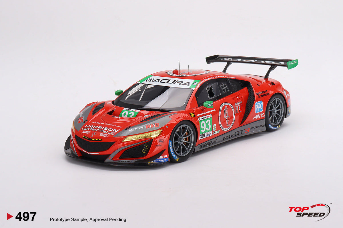 STM Diecast Topspeed 1:18 Acura NSX GT3 EVO22 #93 Harrison Contracting Company Racers Edge...
