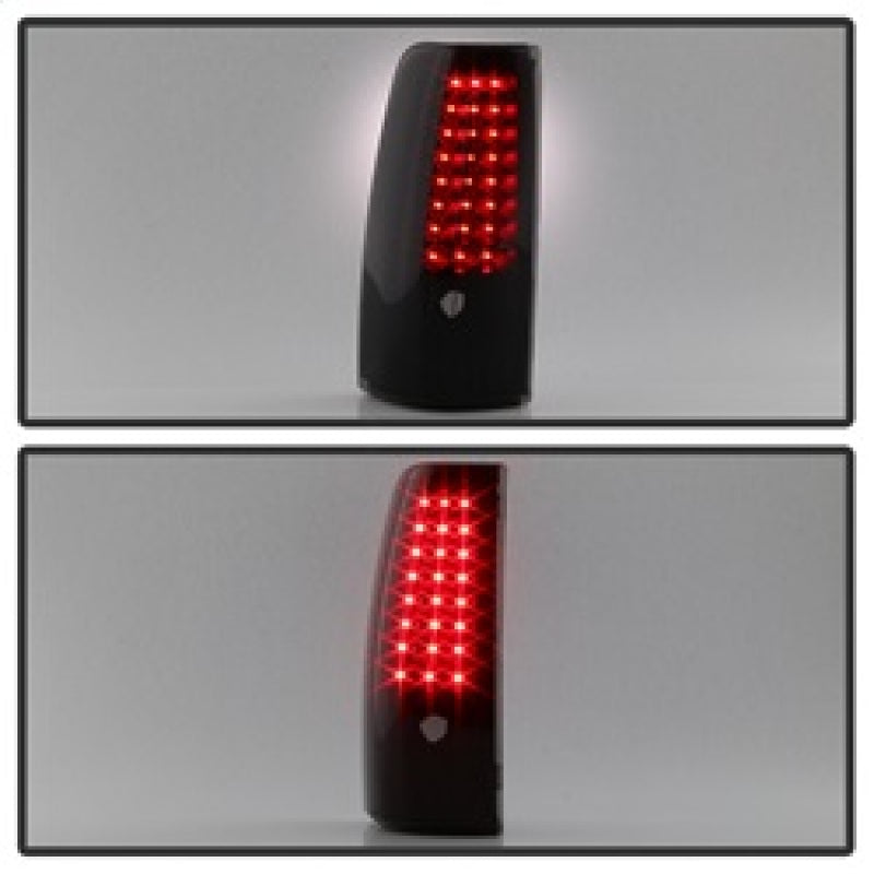 SPYDER xTune 99-02 Chevy Silverado 1500/2500/3500 V2 LED Tail Lights - Black Smoke (ALT-ON-CS99-G2-LED-BSM) 9038471