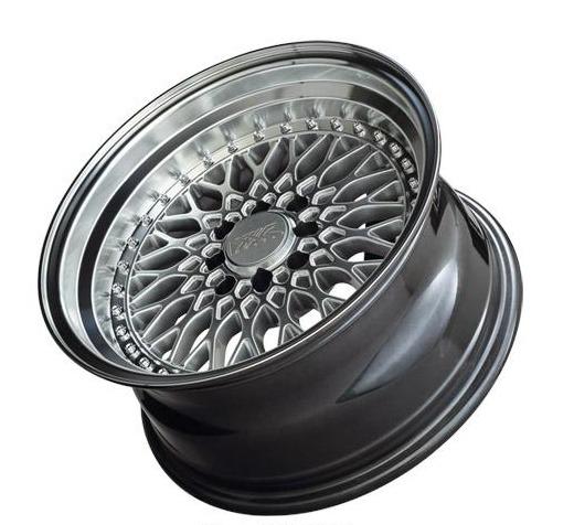 XXR 536 Wheel Hyper Silver / Machined Lip 15x8 +20 4x100,4x114.3