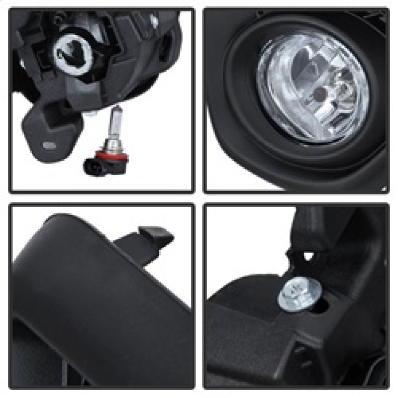 FR SPORT Spyder Mazda CX-5 2012-2015 OEM Fog Light W/Universal Switch- Clear FL-MCX52012-C...