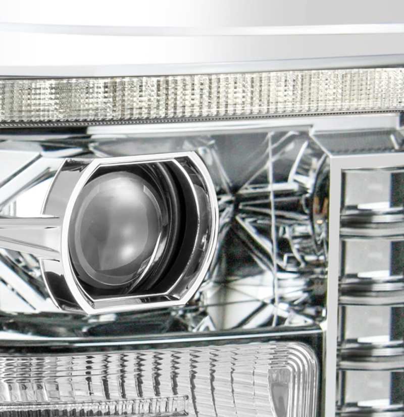 FR SPORT AlphaRex 11-16 Ford F-250 SD PRO-Series Projector Headlights Plank Style Design Chrome...