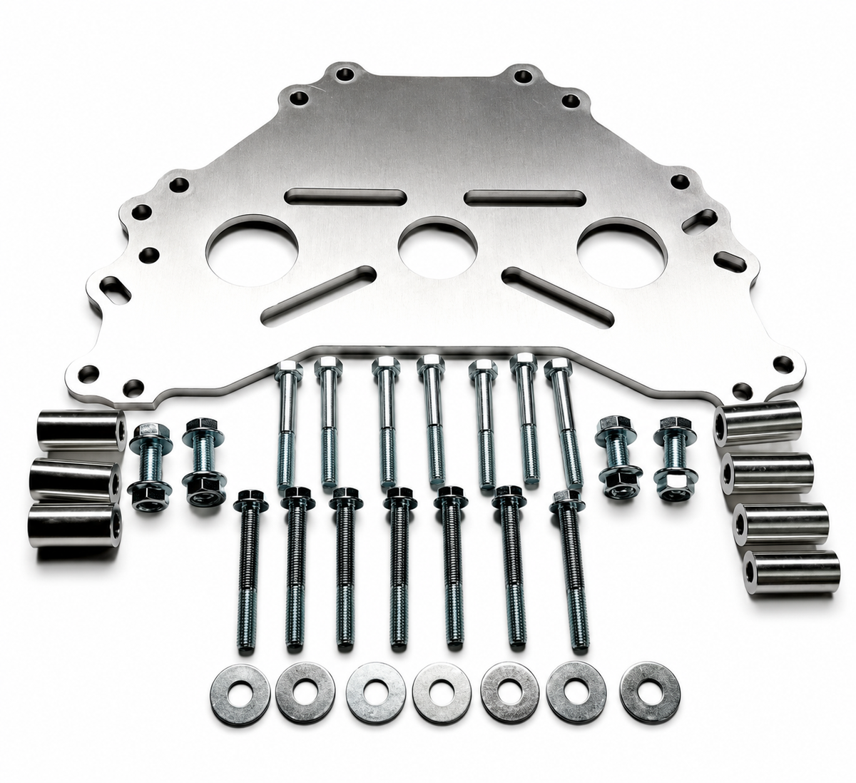 Granatelli Ford Engine Stand Adapter Plate – Billet Aluminum SBF BBF Modular BOSS Cleveland Windsor 385 Series – 540107