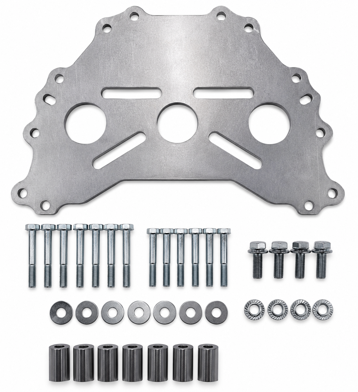Granatelli Ford Engine Stand Adapter Plate – Billet Aluminum SBF BBF Modular BOSS Cleveland Windsor 385 Series – 540107