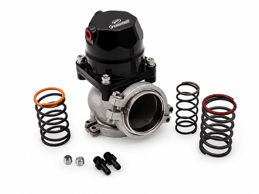 Granatelli 60mm Piston-Actuated External Turbo Wastegate with V-Band – 540260