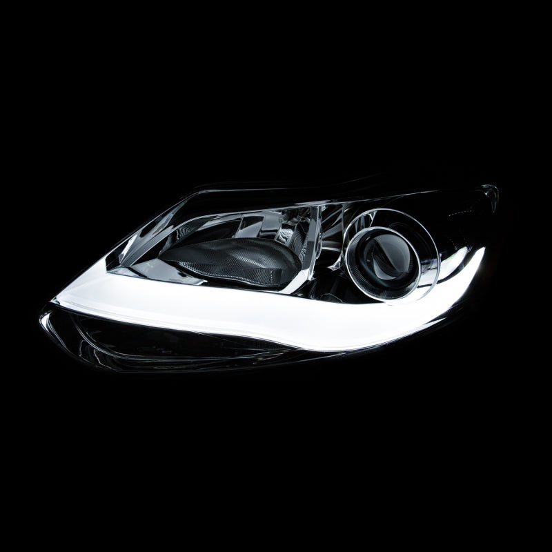 Anzo 2012-2014 Ford Focus Projector Headlights w/ Plank Style Design Black