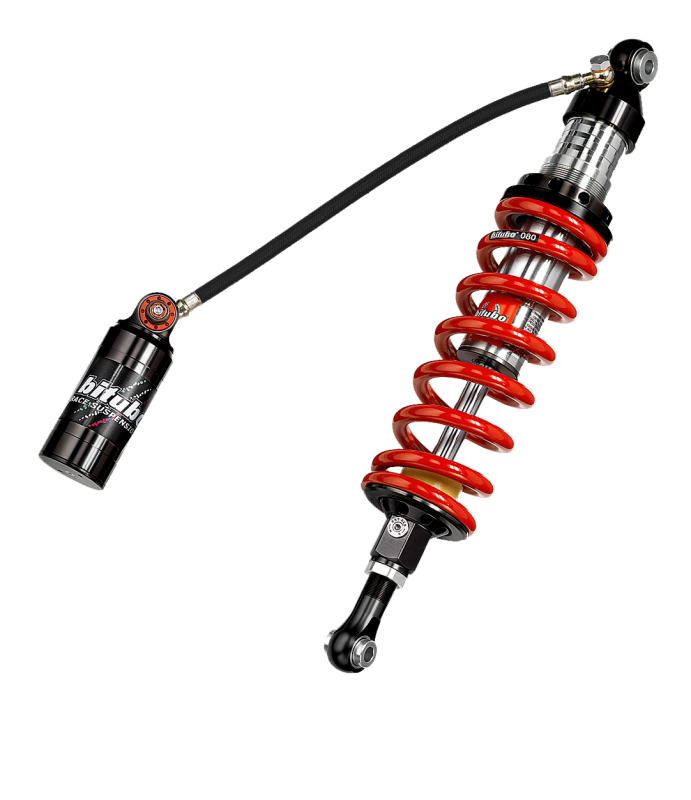 Bitubo Suspension Bitubo CLU1 Monoshock Adjustable: Spring Preload, Rebound, Double Compression, Length, Red Spring T0003CLU11