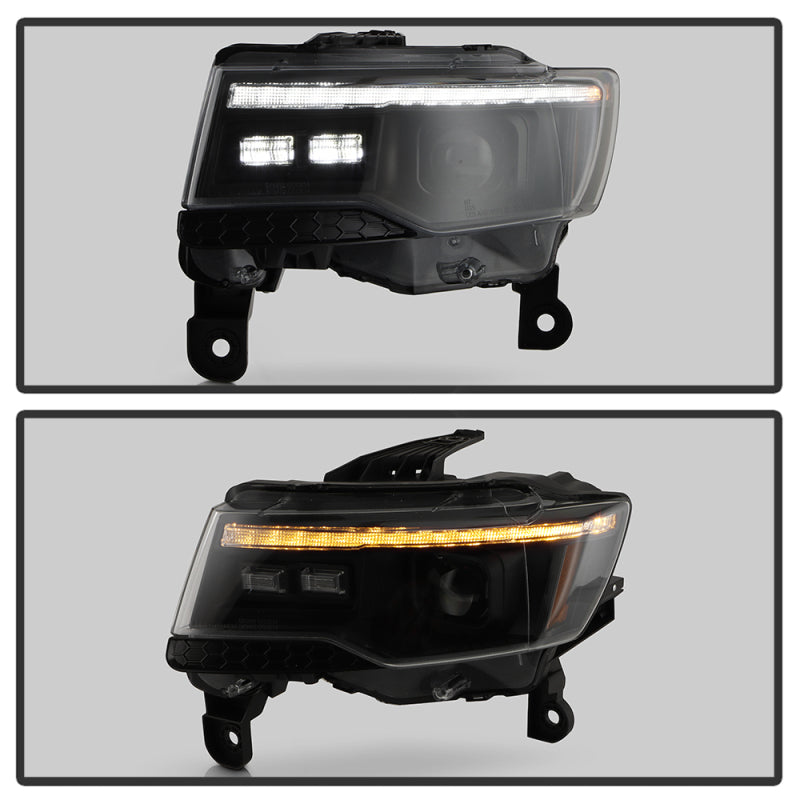 SPYDER 14-21 Jeep Grand Cherokee (HID Model Only) Projector Headlights - Black 5088956