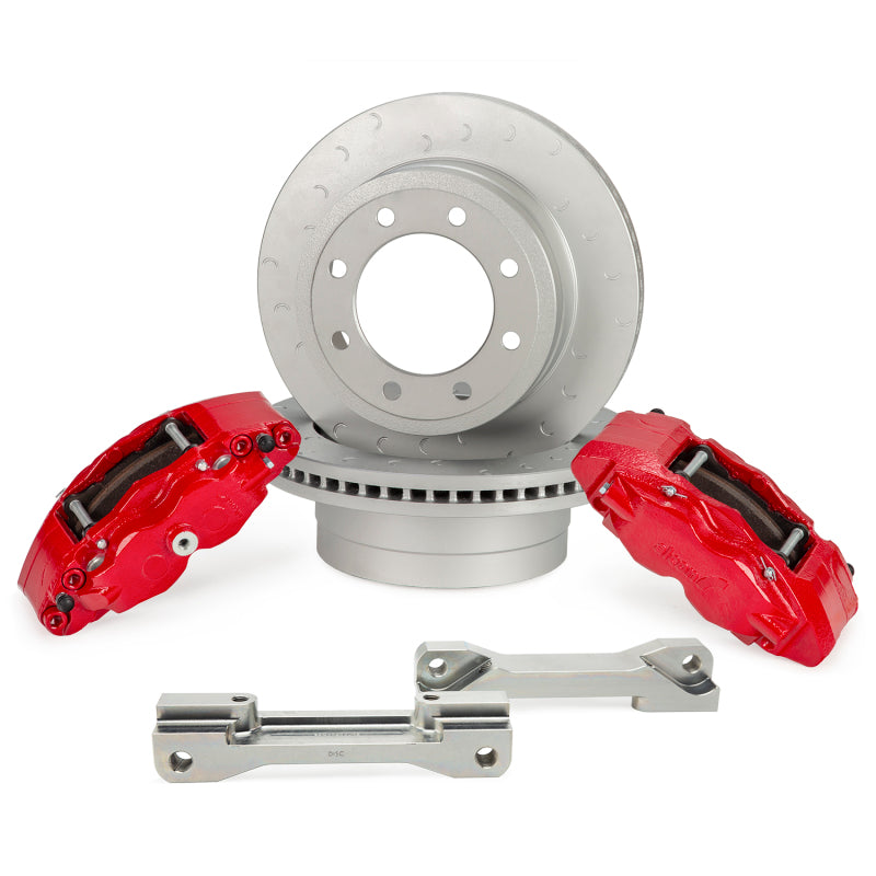 FR SPORT Alcon 2017+ Ford F250/F350 363x38mm Rotors 4 Piston Rear Brake Kit BKR5459P28