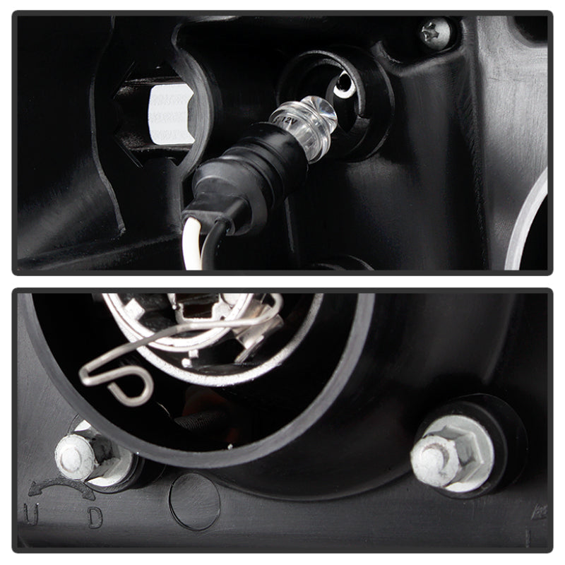 FR SPORT Spyder GMC Sierra 1500/GMC Sierra Denali 08-13 Projector LED Halo- LED Blk...