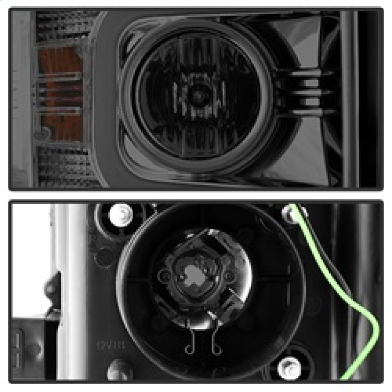 Spyder Chevy Silverado 14-16 2500 HD Projector Headlights Light Bar DRL Smke PRO-YD-CSHD14-LBDRL-SM 5081056