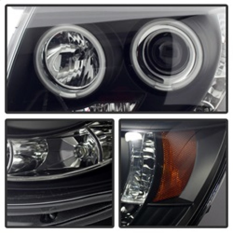 FR SPORT Spyder Toyota Tacoma 05-11 Projector Headlights CCFL Halo LED Blk Smke...